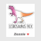 Lesbosaurus Rex Aufkleber (Blatt)