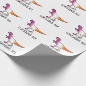 Lesbosaurus Rex Geschenkpapier (Ecke)