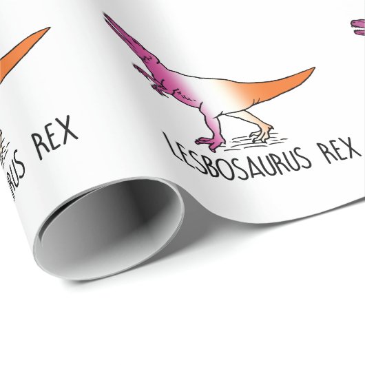 Lesbosaurus Rex Geschenkpapier (Rolleneckpunkt)