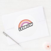 Lesbow - Sunset Runder Aufkleber (Umschlag)