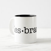 Lesbrarian Zweifarbige Tasse (Vorderseite Links)