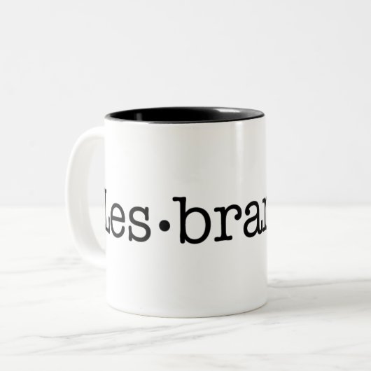 Lesbrarian Zweifarbige Tasse (Vorderseite Links)