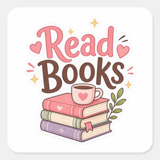 Lese Bücher Cozy Reading Ästhetik Kunst Aufkleber (Vorderseite)