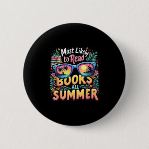 Lese Bücher den ganzen Sommer über am wahrscheinli Button