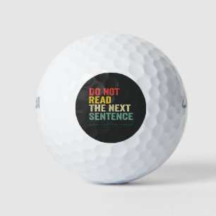 Lese den nächsten Satz nicht lustig Vintage Retro Golfball