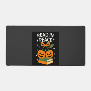 Lese in Frieden lustiges Halloween-Buch Schreibtischunterlage