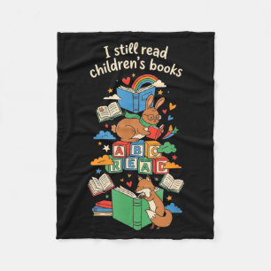 Lese Kinderbücher lustiger Bücherliebhaber whimsic Fleecedecke