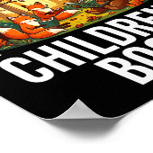 Lese Kinderbücher - Waldtier Eulenbuch Poster (Ecke)
