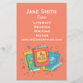 Lese- und Schreibunterricht Englisch oder Mathemat Flyer (Vorne)