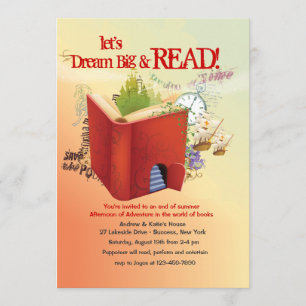 Leseabenteuer-Einladung Einladung