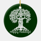 Lesebaum - Geschenkschmuck Keramikornament (Hinten)