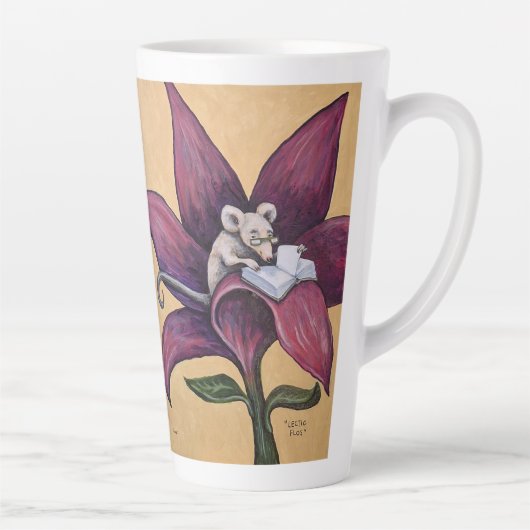 Leseblumen-Latte-Tasse Milchtasse (Rechts)