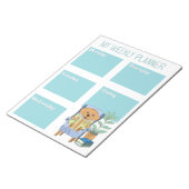 Lesebuch-Hunde-Kind-Wochenplaner-Notizblock Notizblock (angewinkelt)