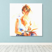 Lesebuch Leinwanddruck (Insitu (Holzboden))