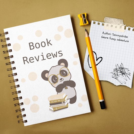 Lesebuch-Review-Notizbuch Notizblock