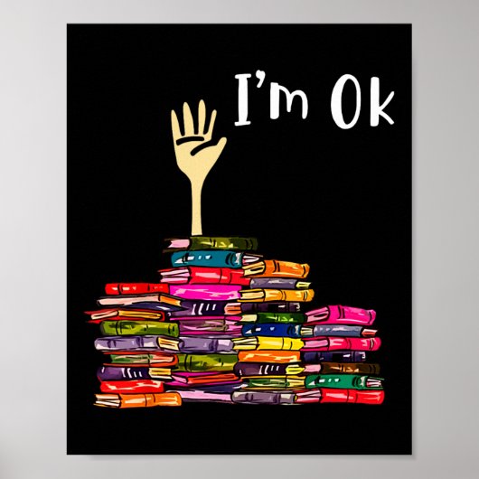 Lesebücher Bibliothekar Leser Nerd Ich bin okay Le Poster (Vorne)