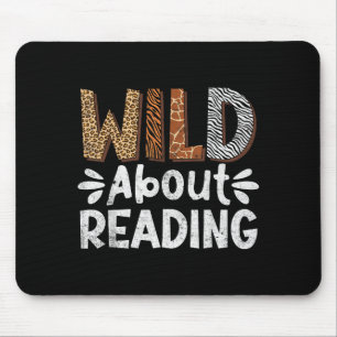 Lesebücher Leser Bibliothekar wilde Tiere Leopard Mousepad