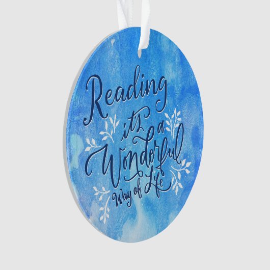 LeseBuchgemeinschaft-Weihnachtsfeiertag Ornament (Vorderseite)