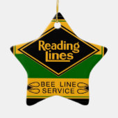 Leseeisenbahn-Linien, Keramikornament (Vorne)