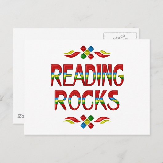 Lesefelsen Postkarte (Vorne/Hinten)