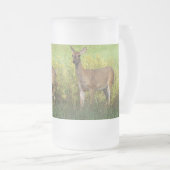 Lesegebirgsrotwild - besonders angefertigt mattglas bierglas (VorderseiteRechts)