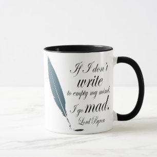 Lesegeschenk Lord-Byron Writing Quote Mug Tasse