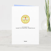 Leseglasche - Eyeglasses & Book Grußkarte Karte (Rückseite)