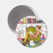 Lesegrippe | Magnet (Vorderseite/Rückseite)