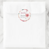 Lesegruppe Buch Club Bibliophile Flamingo Pink Runder Aufkleber (Tasche)