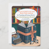 Lesegruppe für Buchklubankündigung Einladung (Vorderseite)