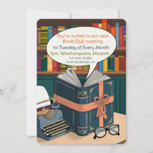 Lesegruppe für Buchklubankündigung Einladung
