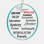 Lesegruppe mit so vielen Möglichkeiten Keramik Ornament (Links)