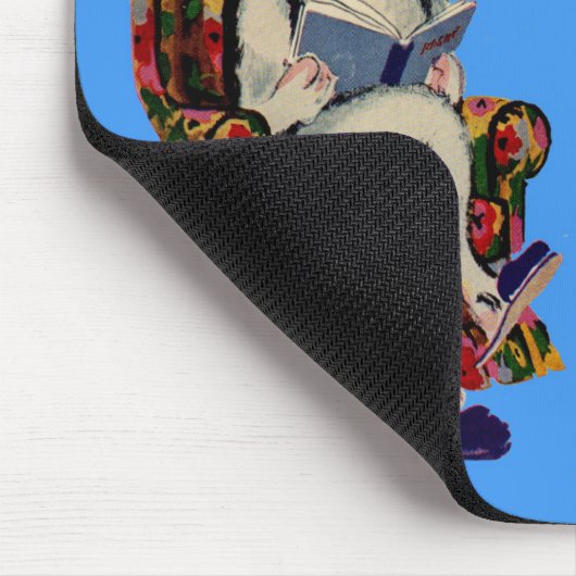 Lesehausfamilie Mousepad (Ecke)