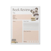 Lesekarten für Kinder in der Schule Notizblock (Rotiert)