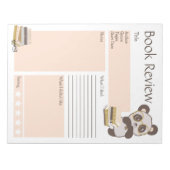 Lesekarten für Kinder in der Schule Notizblock (Vorderseite)