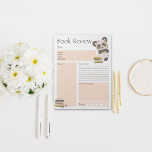 Lesekarten für Kinder in der Schule Notizblock