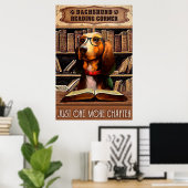 Lesekenne Dackel Poster (Heimbüro)