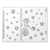 Lesekinder, Bücher zu Hause Notizblock (Vorderseite)