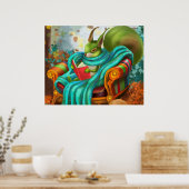 Lesekirrel Poster (Küche)