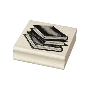 Lesekompetenz der Buchstapelbibliothek Bildung Lit Gummistempel