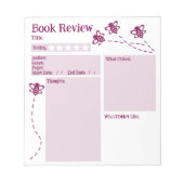 Lesekontroller Notizblock (Vorderseite)