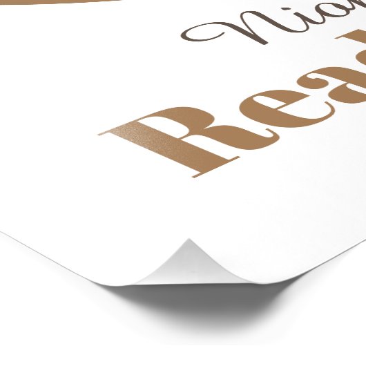 Lesekorner Tiertheaternook Poster (Ecke)