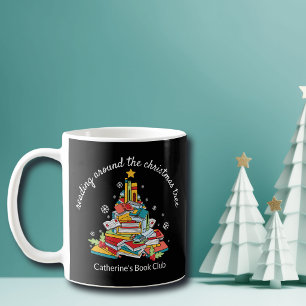 Lesekreis um den Weihnachtsbaum Kaffeetasse