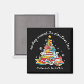 Lesekreis um den Weihnachtsbaum Magnet (Vorderseite/Rückseite)