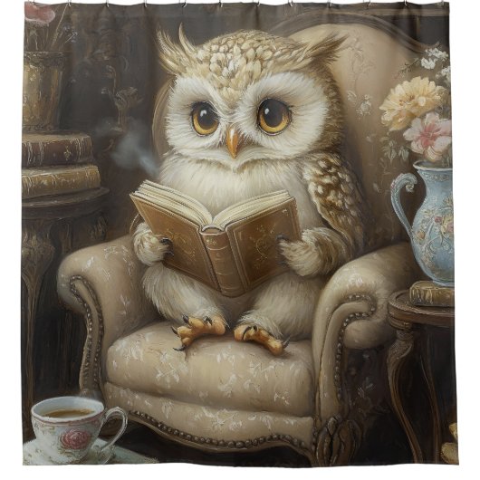 Lesekugel Duschvorhang (Vorderseite)