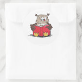 Lesekugel Runder Aufkleber (Tasche)