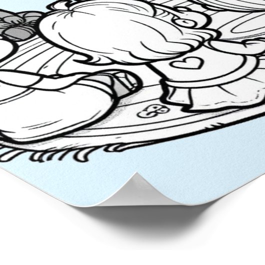 Lesekunden-Poster Poster (Ecke)