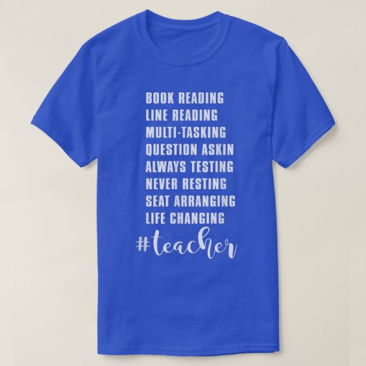 Leseleitung Lehrer Funny Teacher T-Shirt (Design vorne)