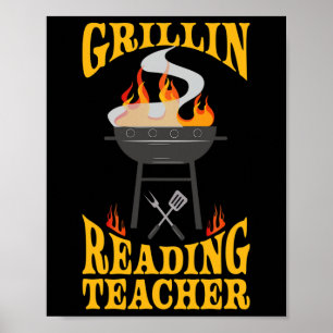 Leselhrer Bbq Grill Smoker Und Byrbecue Chef Poster
