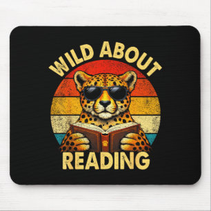 Leselhrer Kinder Jungen Gepard Buchliebhaber Mousepad